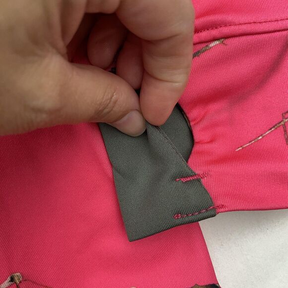 Mossy Oak Pullover Womens Medium Pink Camo 1/4 Zip Performance Hunting Stretch - Picture 6 of 12